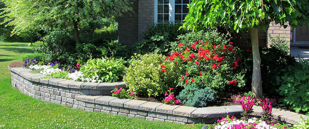 meyer landscape design front yard curb appeal landscaped beds with flowers shrubs